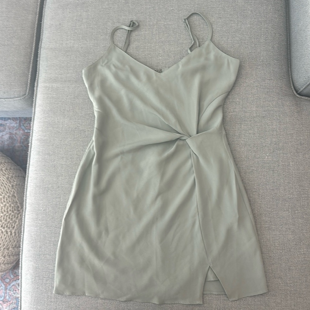 Abercrombie & Fitch sage green mini dress